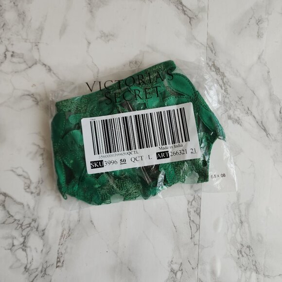 VICTORIA'S SECRET VERY SEXY ZIGGY GLAM FLORAL EMBROIDERY THONG PANTY - Picture 8 of 8